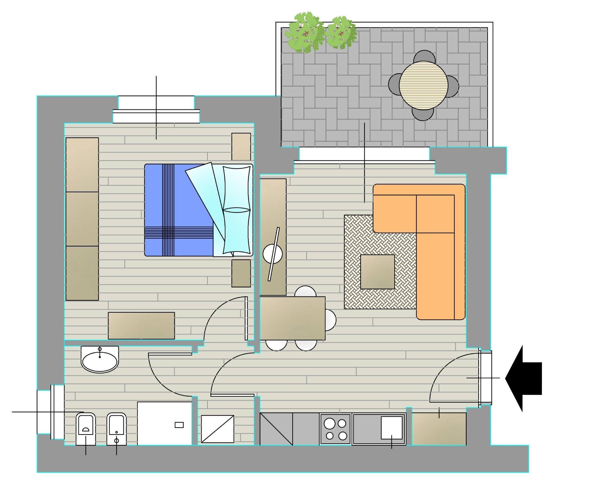 Foto 8 - Two-room apartment VIA STRADIVARI, Lainate - floor plans 1