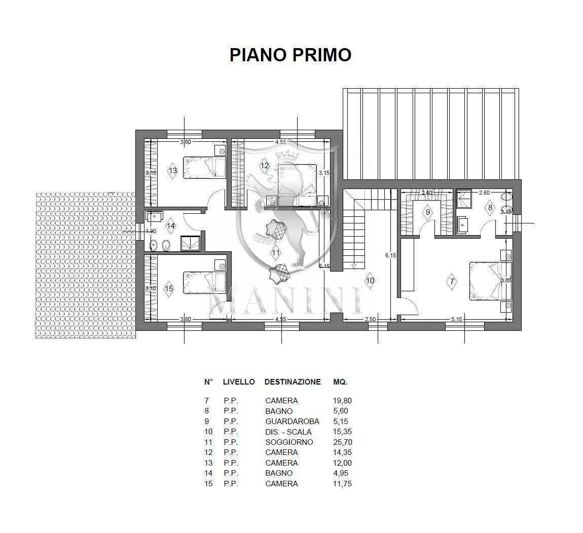 \nFoto 5\n - Rustico palazzone, San Casciano dei Bagni - planimetria 1