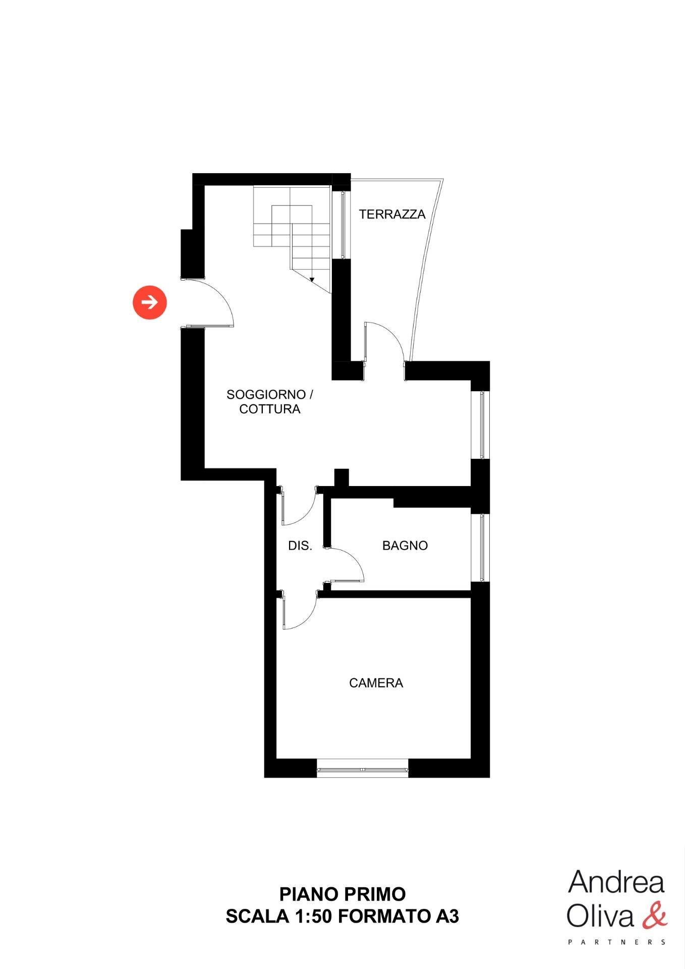 Foto 34 - Quadrilocale via Giustinelli
 
13, Trieste - planimetria 1