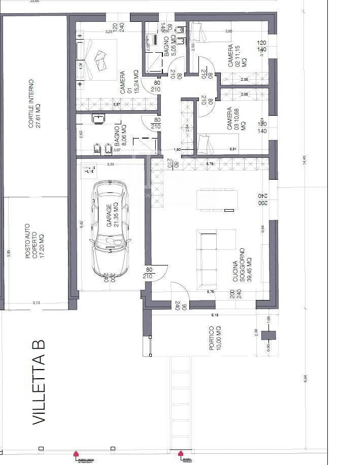 Foto 14 - Villa via Ticino, Volta Mantovana - planimetria 1
