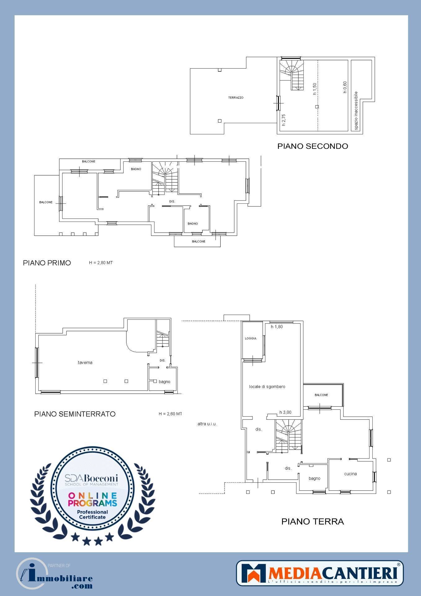 Foto 42 - Villa Via Gaspari
 
25, Pescara - floor plans 1