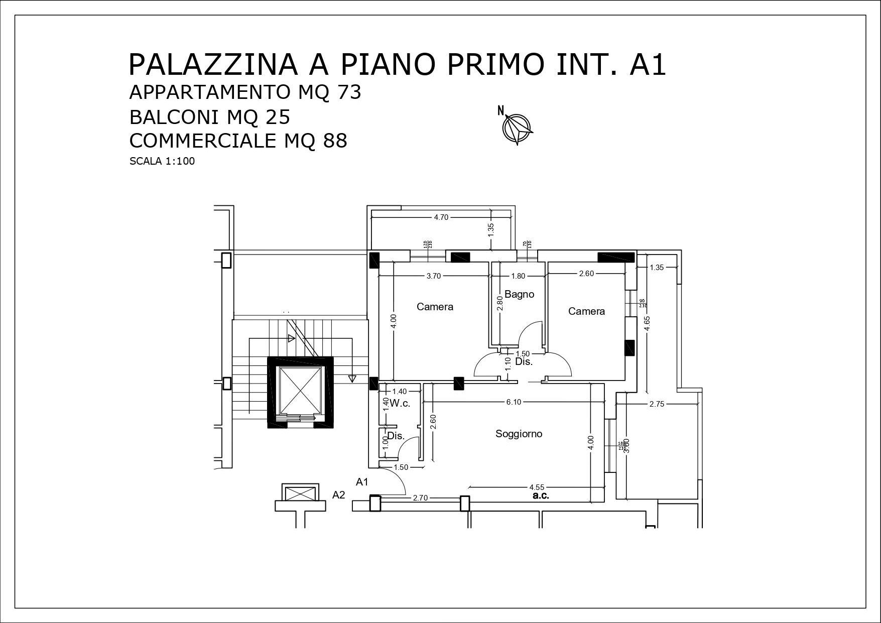Foto 8 - Trilocale Via Di Girolamo, Pescara - planimetria 1