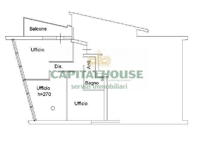 Foto 4 - Ufficio Via Giuseppe Giacosa, Bologna - planimetria 1