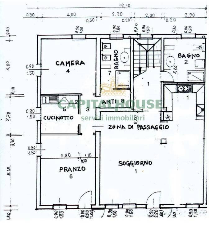 Foto 27 - Villa Via Viazza in Bagno, Sala Bolognese - planimetria 1