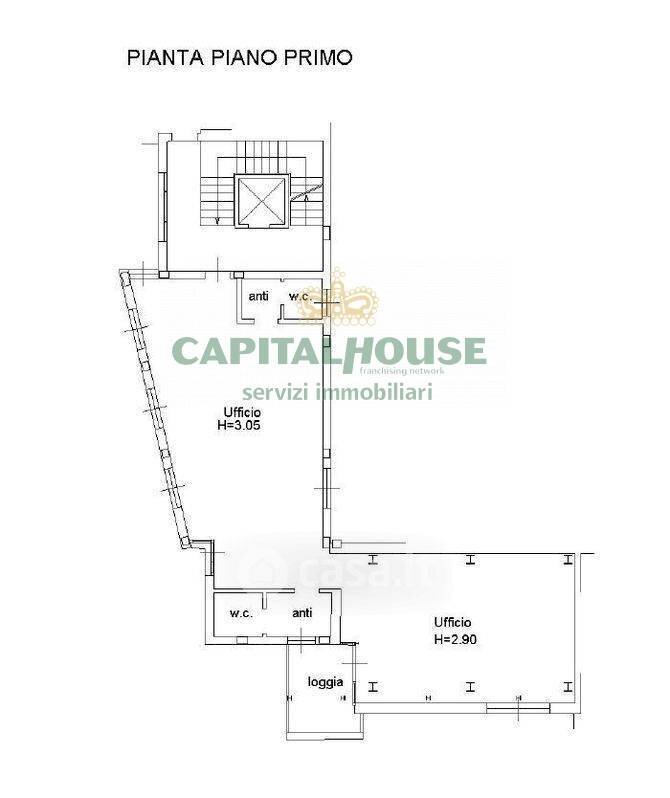 Foto 16 - Ufficio Via Palazzetti, San Lazzaro di Savena - planimetria 1