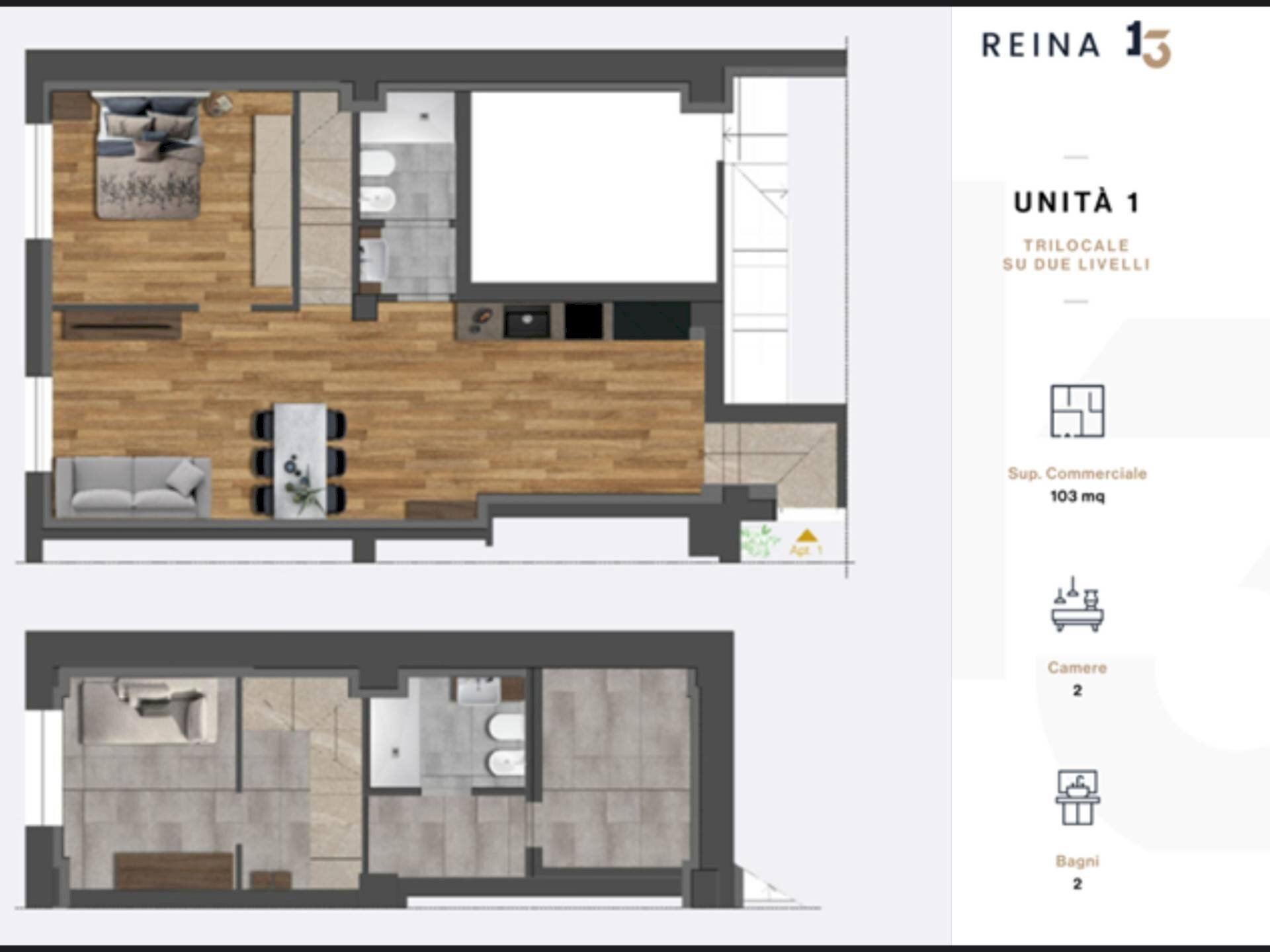 Foto 20 - Trilocale Piazzale Susa, Milano - planimetria 1