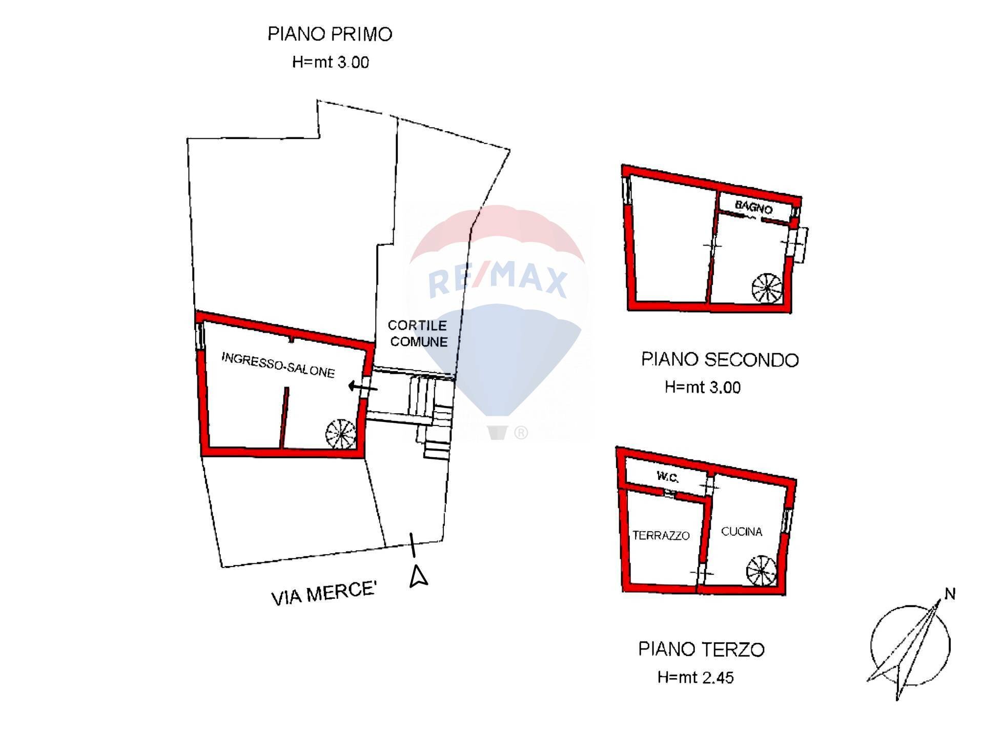 Pianta 2D - Appartamento via Mercè
 
17, Trapani - planimetria 1