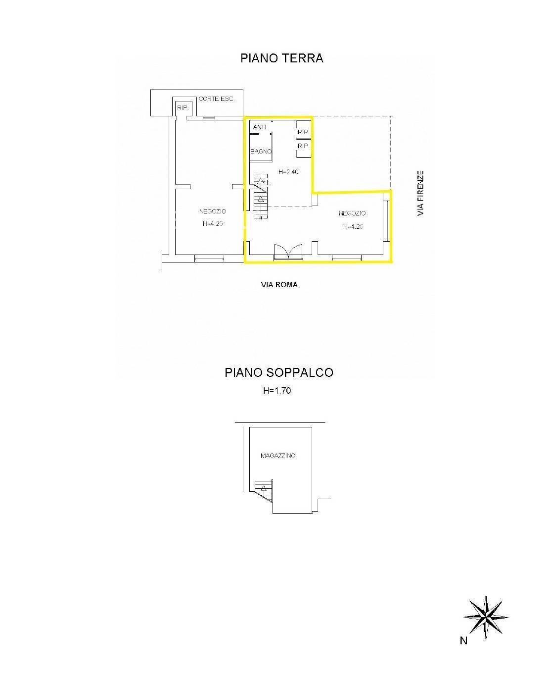 Foto 10 - Locale Commerciale VIA ROMA
 
80, Pescara - planimetria 1