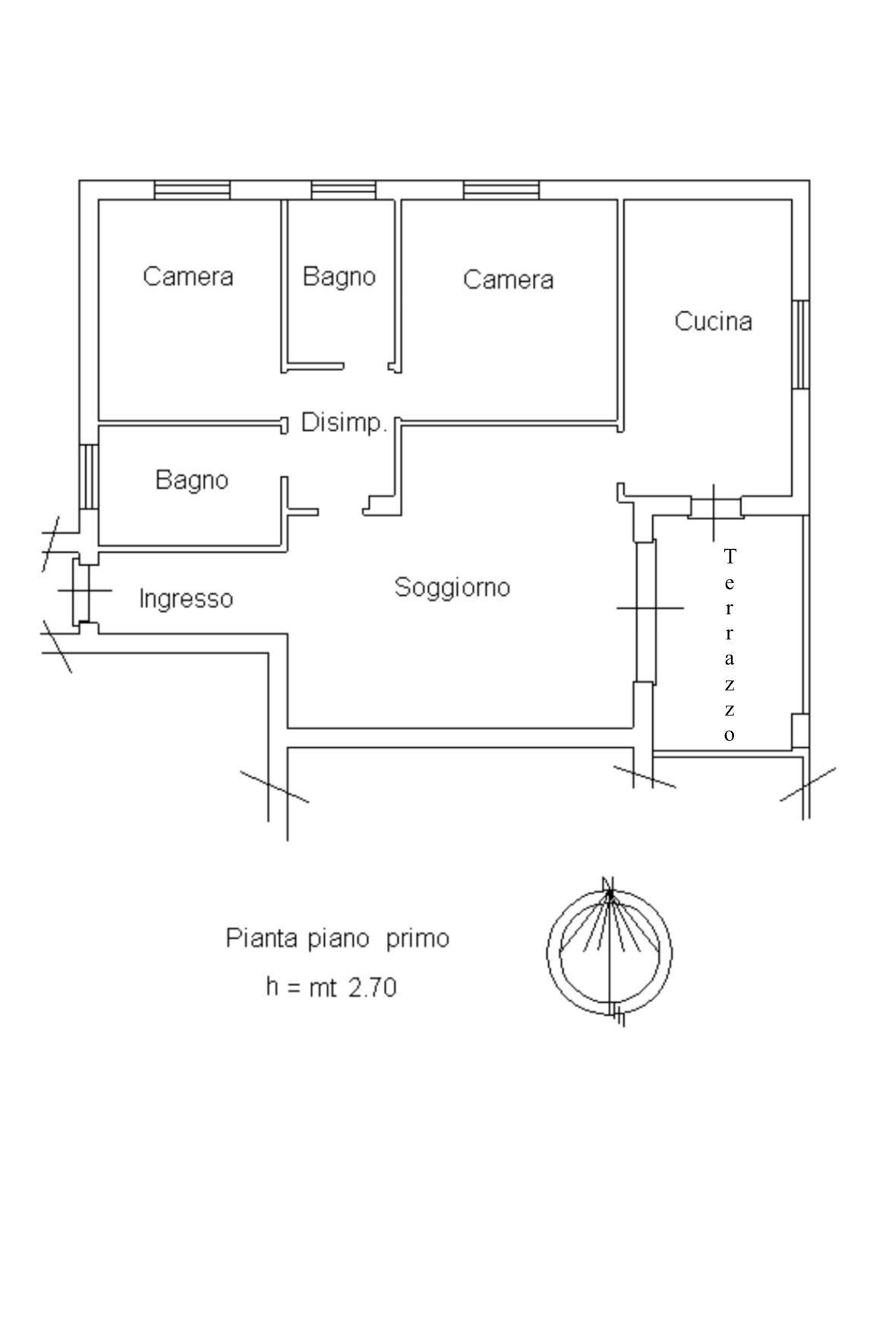Foto 17 - Appartamento Via Chiusedda
 
snc, La Maddalena - planimetria 1