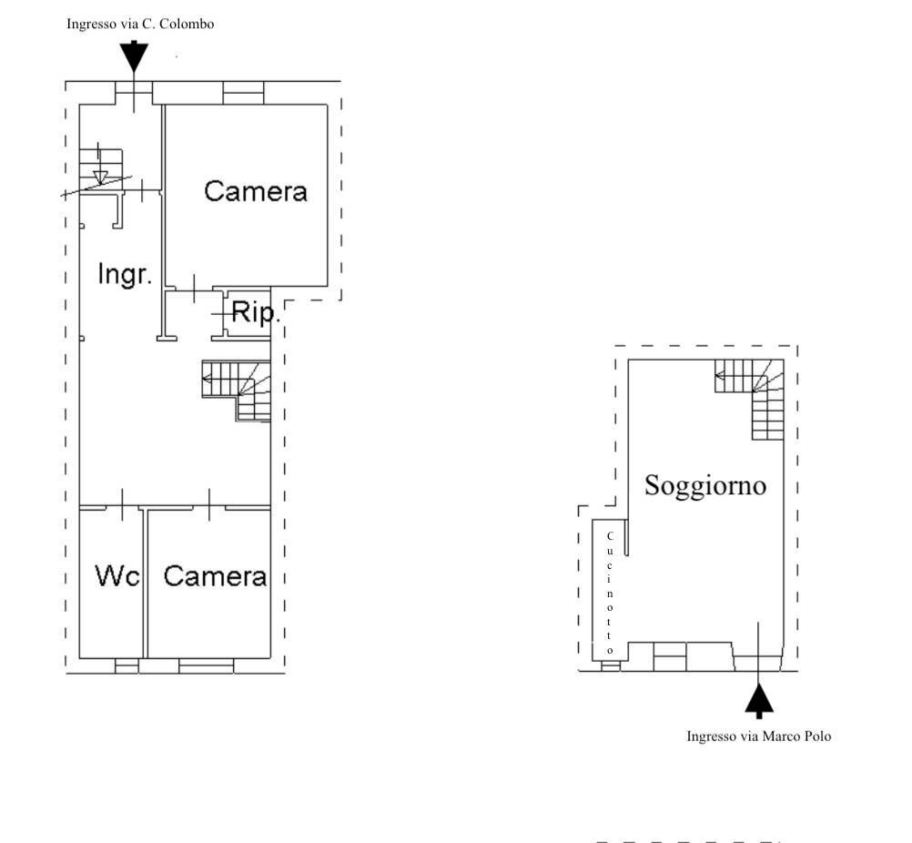 Foto 21 - Casa semi indipendente Via Marco Polo
 
17, La Maddalena - planimetria 1