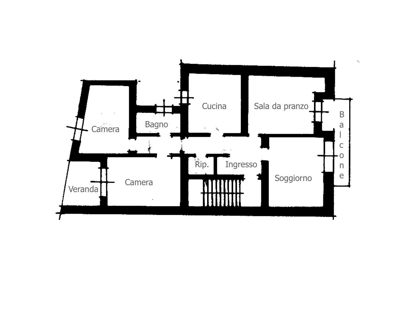 Foto 24 - Appartamento Via Cairoli, La Maddalena - planimetria 1