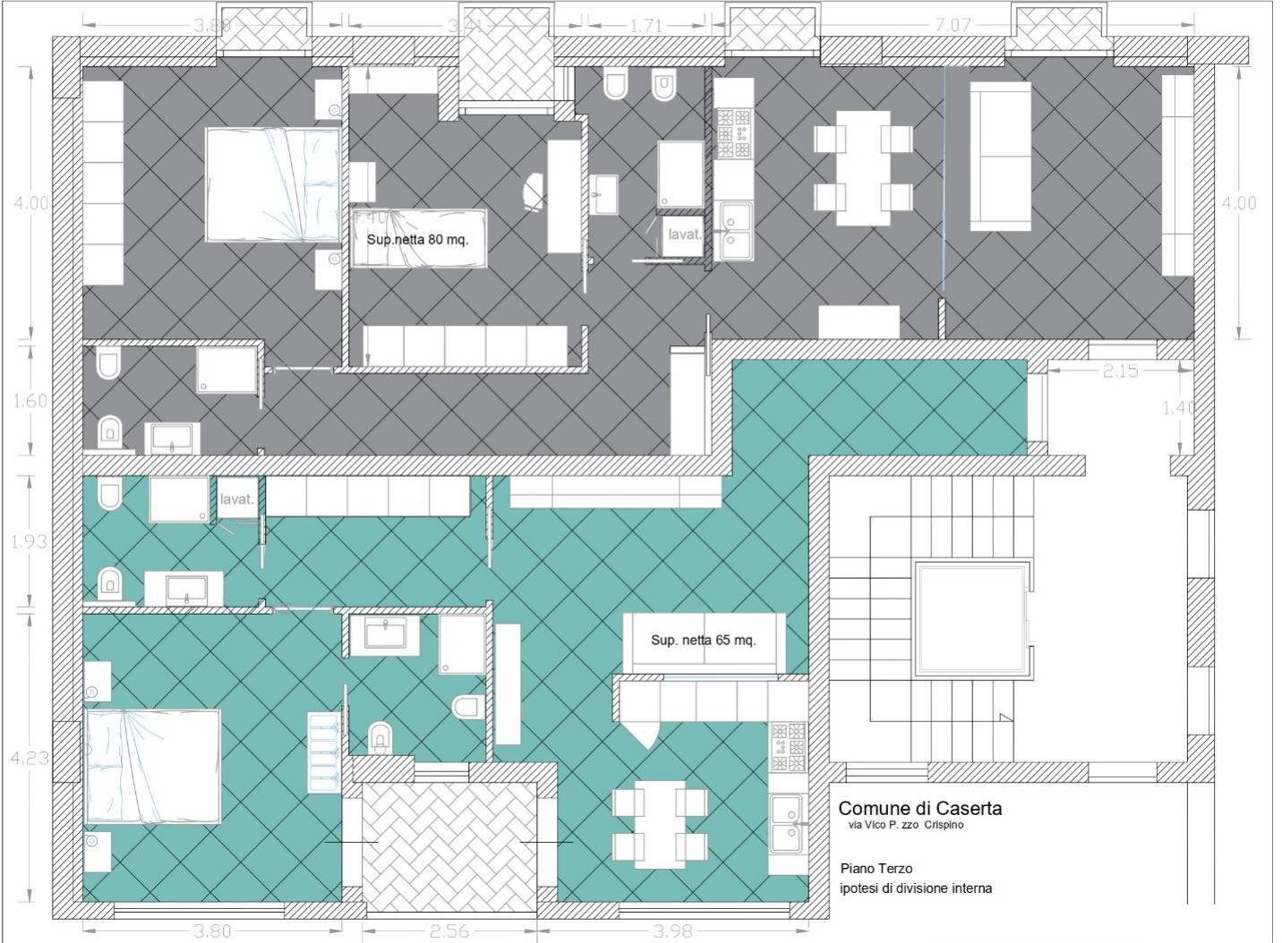 Foto 35 - Two-room apartment Via Gianbattista Vico, Caserta - floor plans 1