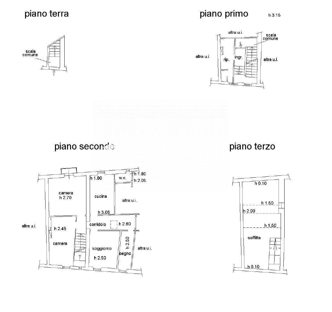 Foto 33 - Appartamento Via di Voltaia nel Corso, Montepulciano - planimetria 1