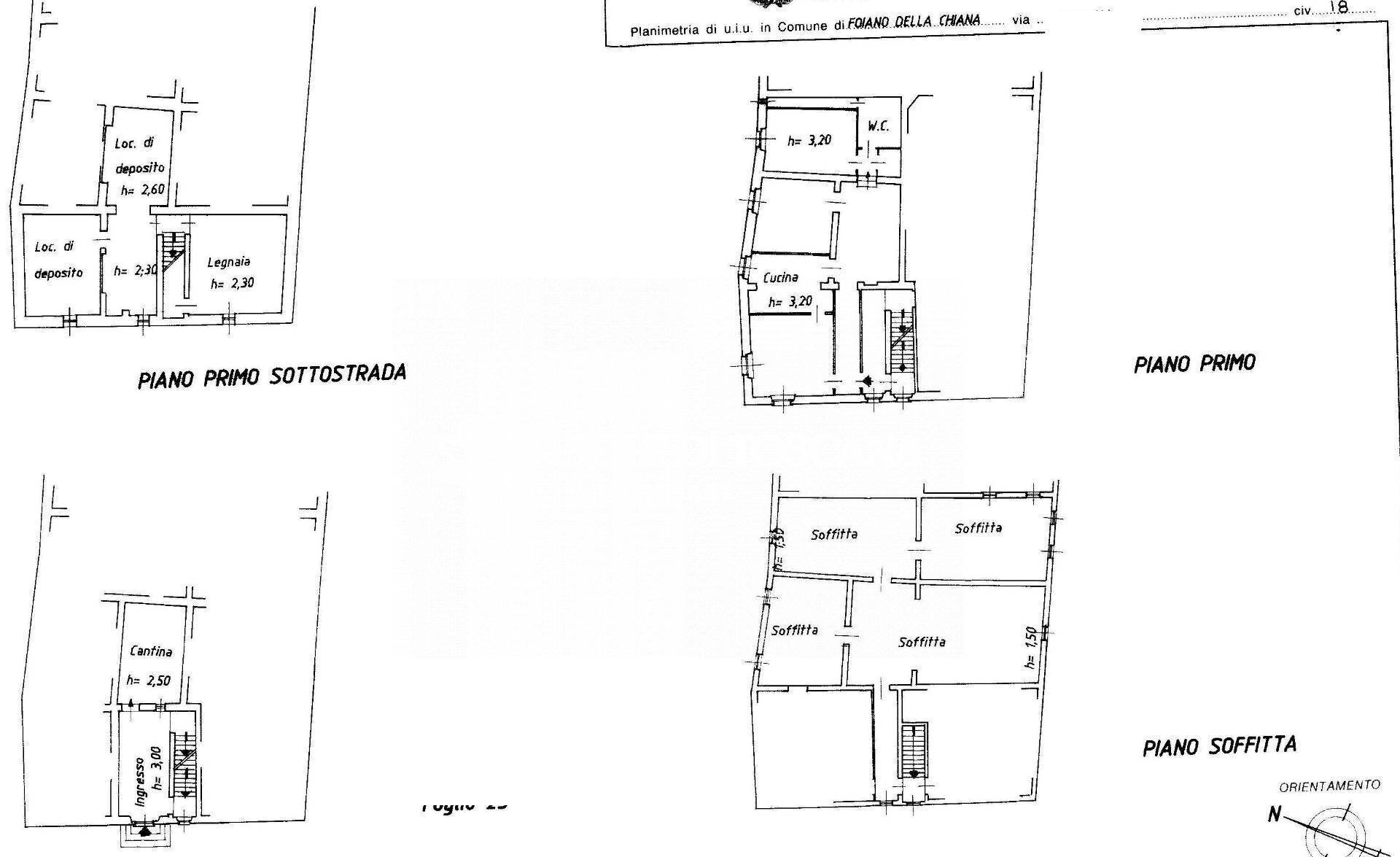 \nFoto 9\n - Apartment Via ricasoli, Foiano della Chiana - floor plans 1