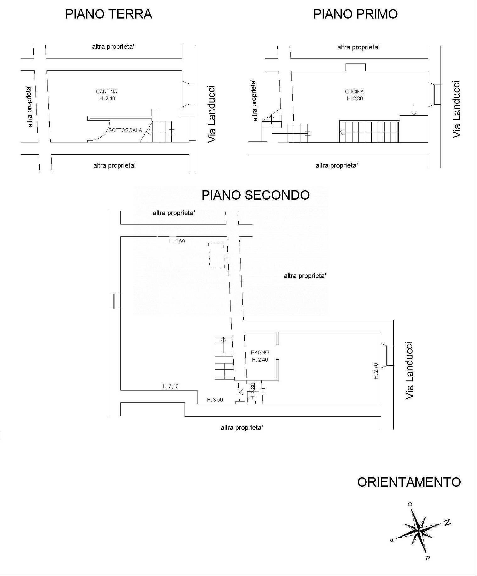 Foto 19 - Trilocale Via Landucci, Torrita di Siena - planimetria 1