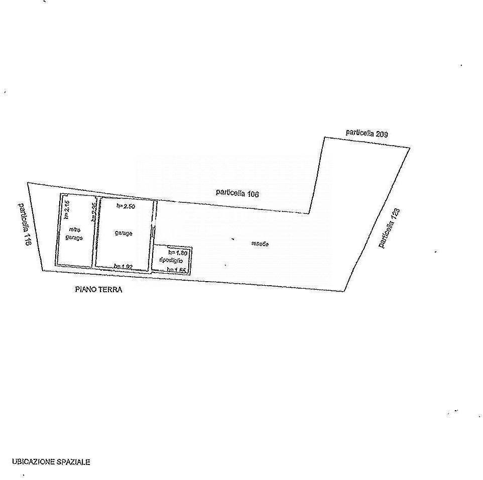 \nFoto 37\n - Casa semi indipendente Loc. Santarello
 
121, Sinalunga - planimetria 1