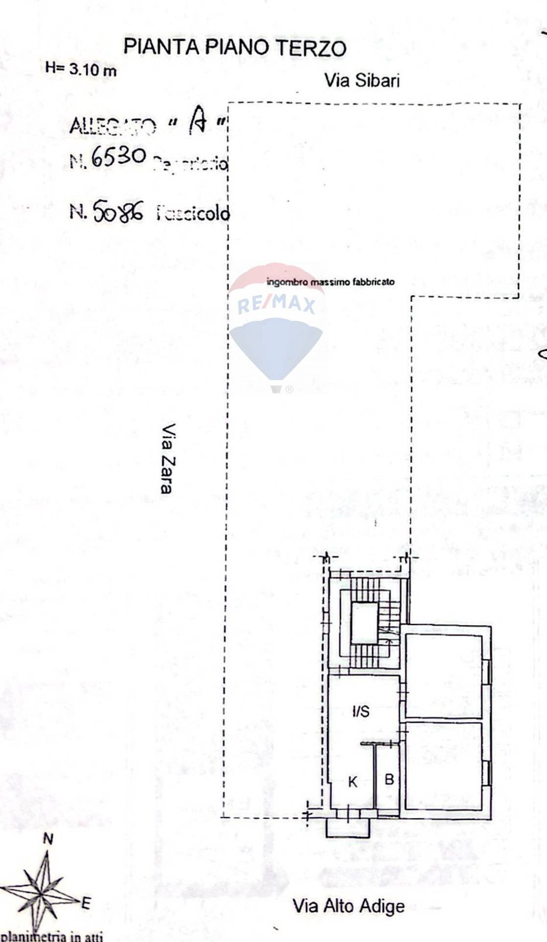 Pianta 2D - Three-room apartment Via Alto Adige
 
105, Taranto - floor plans 1
