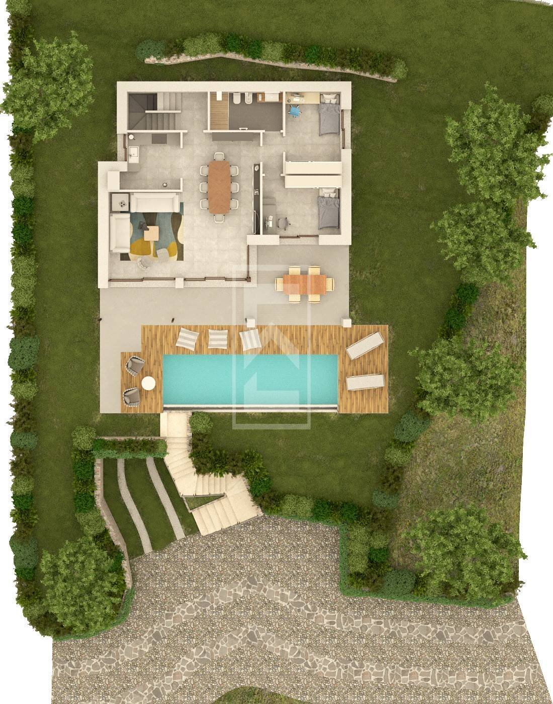 Foto 24 - Villa via dei fanti, Lonato del Garda - planimetria 1