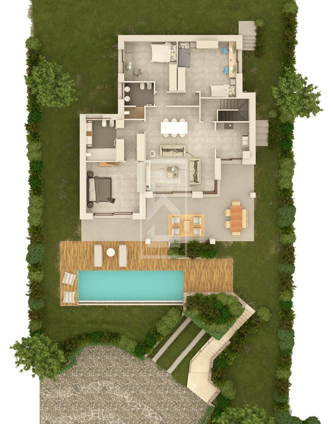 Foto 24 - Villa via dei fanti, Lonato del Garda - planimetria 1