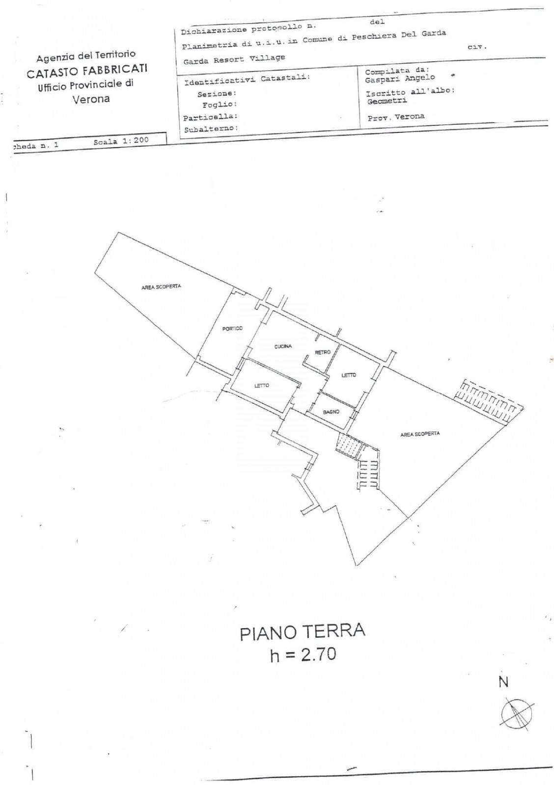 Foto 21 - Trilocale Località Sermana
 
1, Peschiera del Garda - planimetria 1