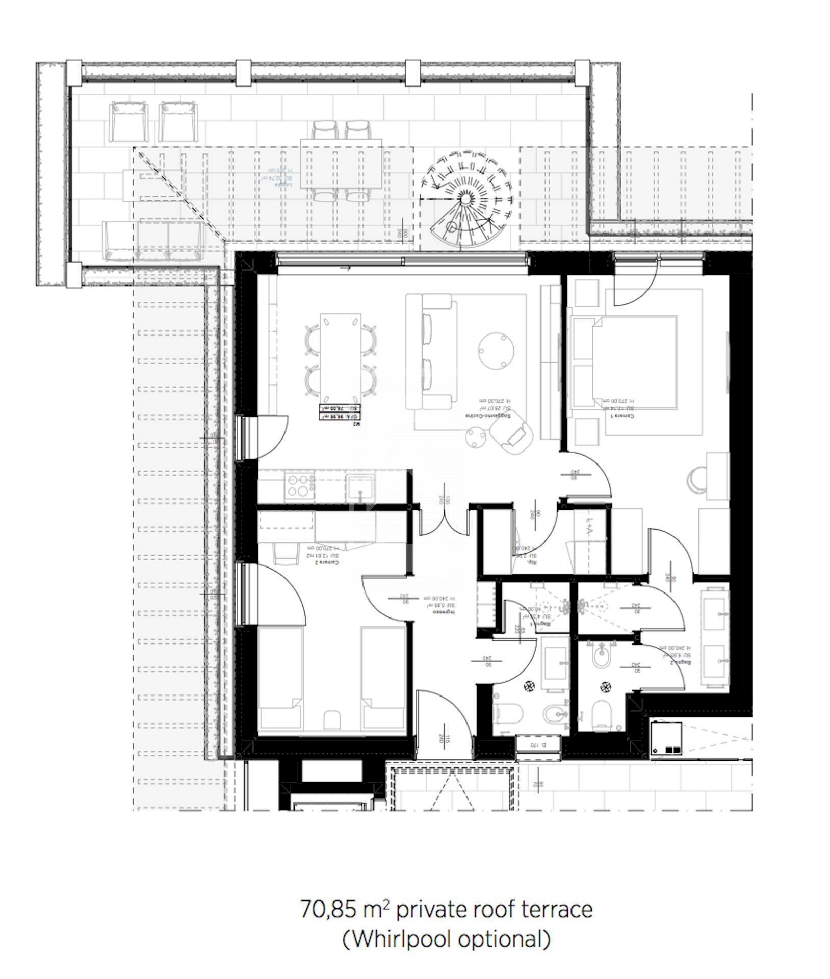Foto 21 - Attic piazza San Bernardino, Salò - floor plans 1
