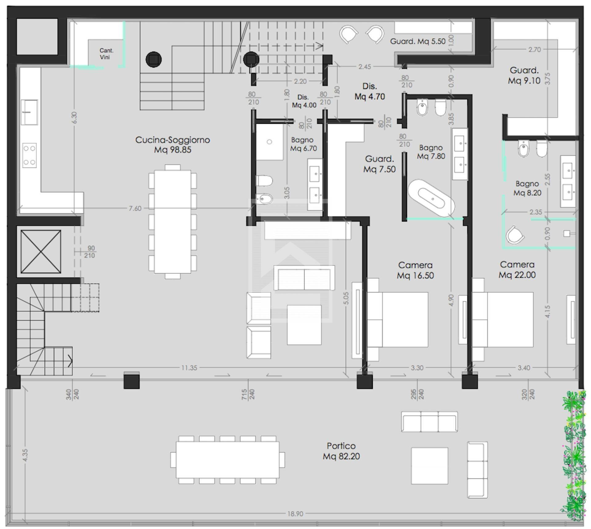 Foto 37 - Villa Via San Rocco, Padenghe sul Garda - floor plans 1