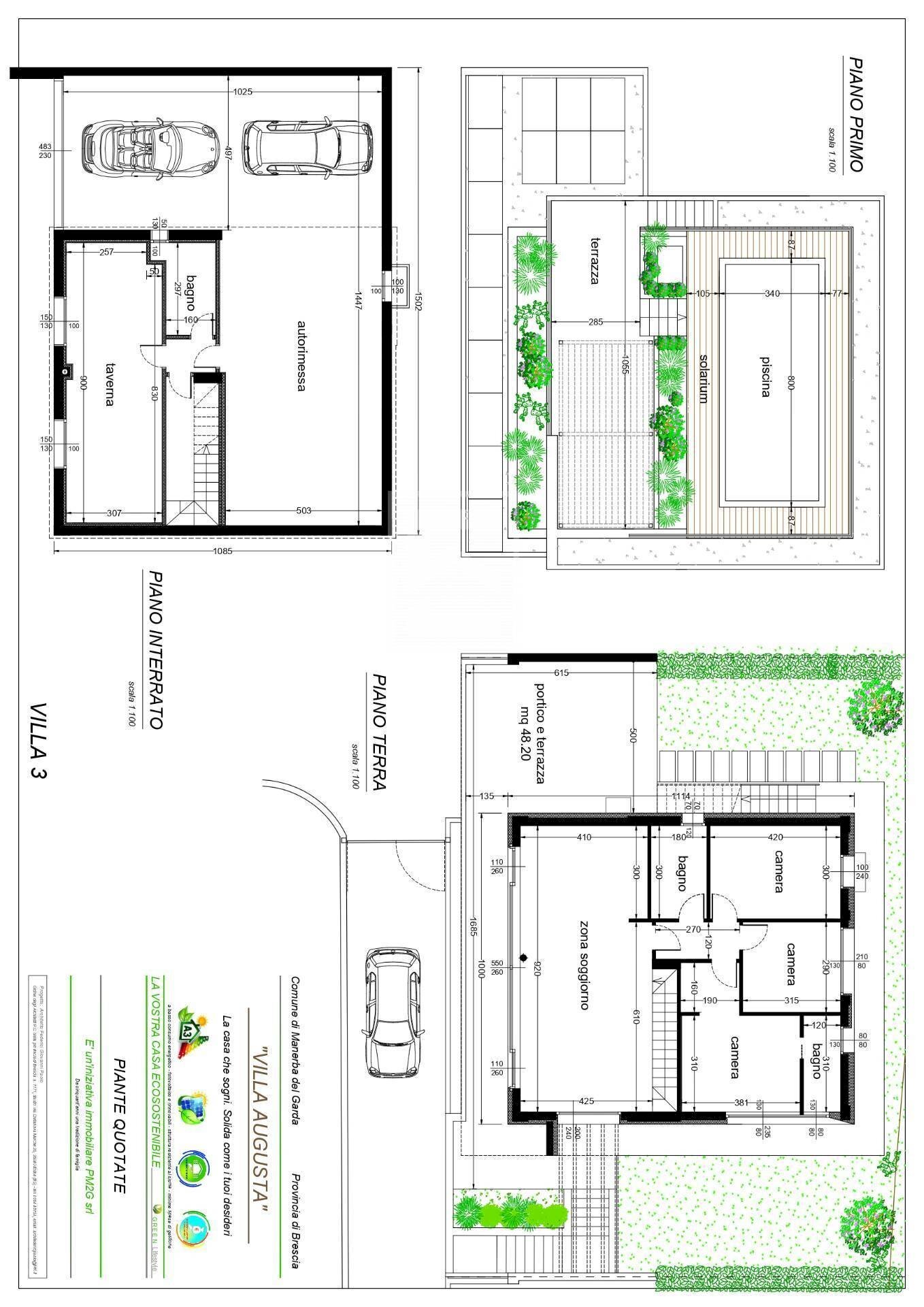 Foto 21 - Building land via Orlando, Manerba del Garda - floor plans 1