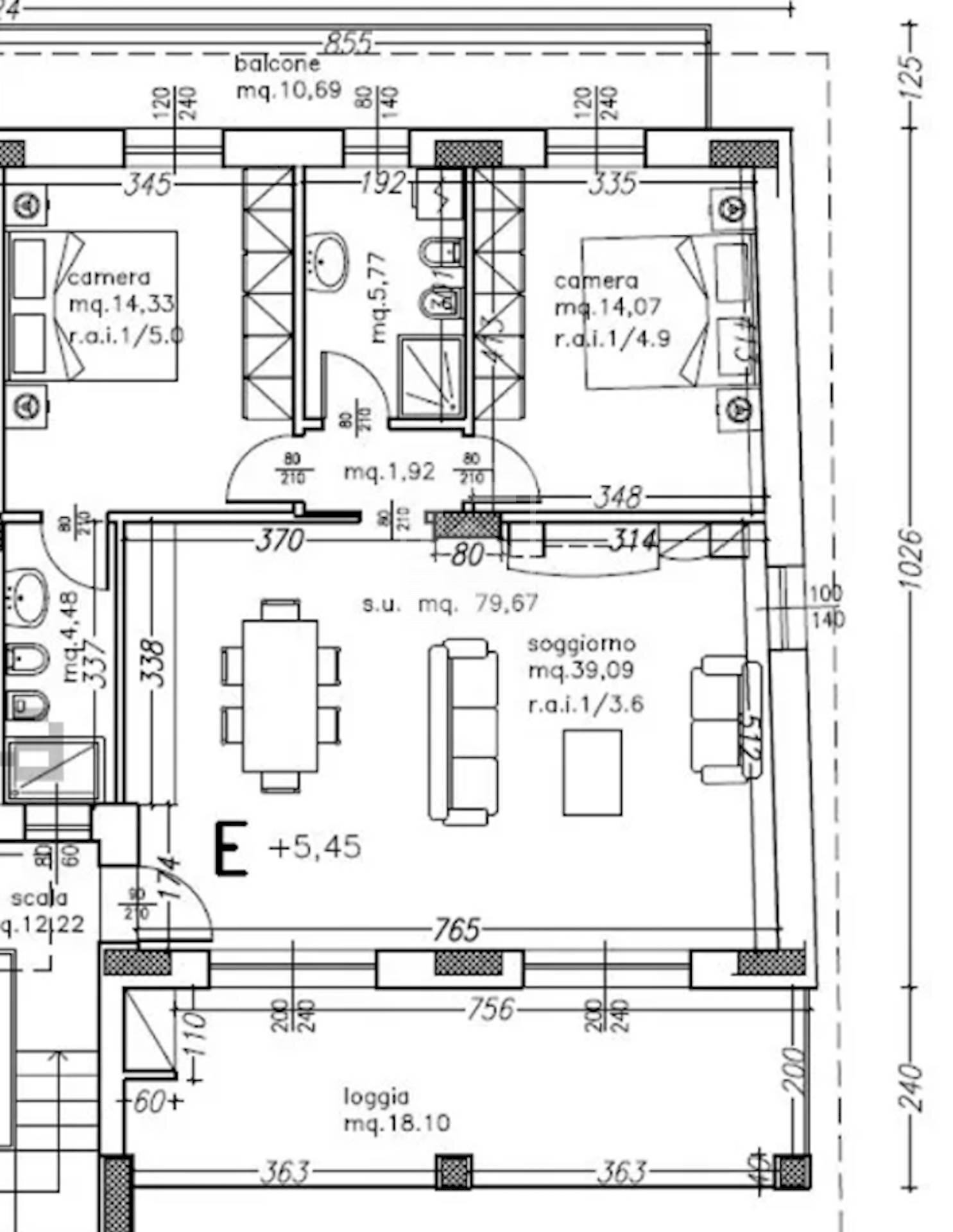 Foto 26 - Trilocale via vaccarolo, Desenzano del Garda - planimetria 1