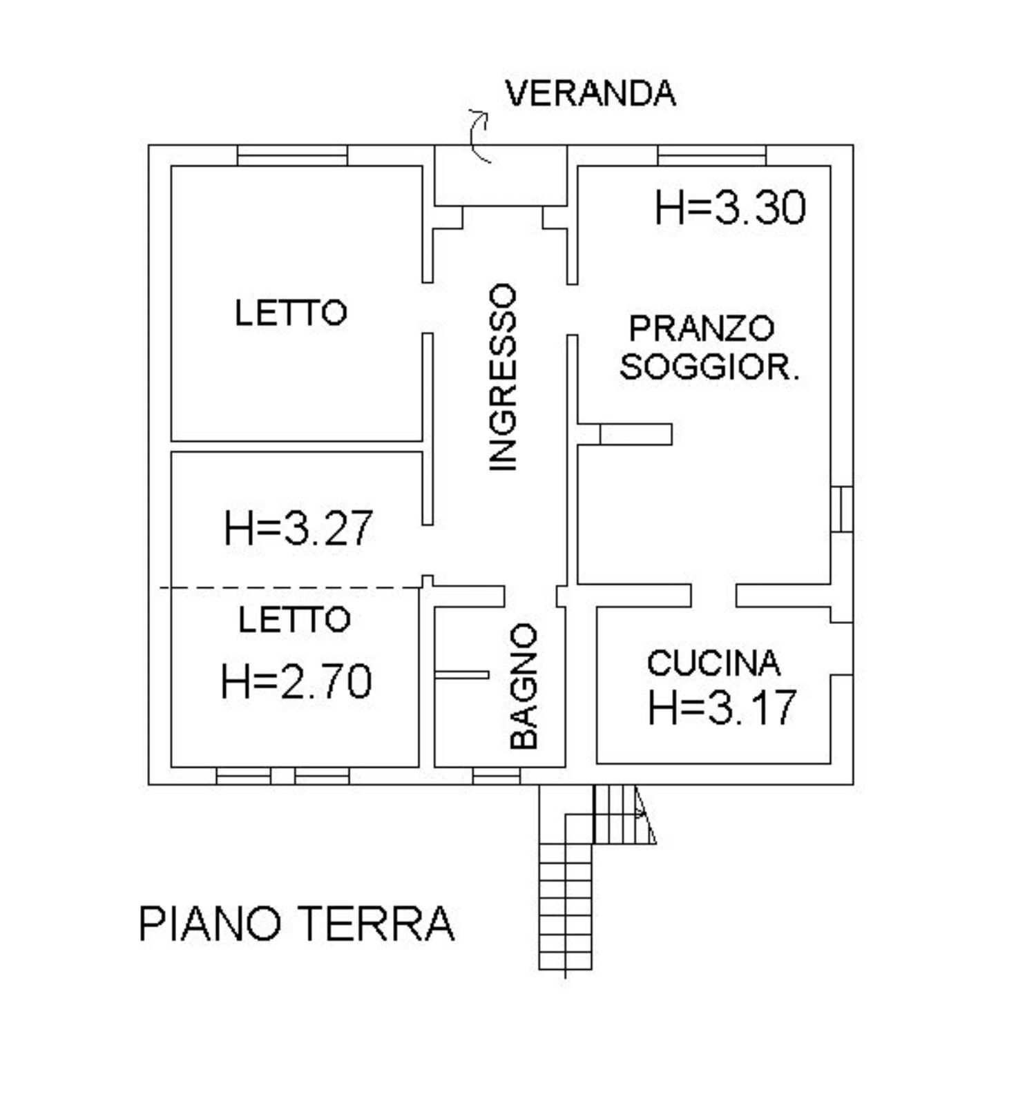 planimetria - Casa semi indipendente Adriatico
 
330, Masi Torello - planimetria 1