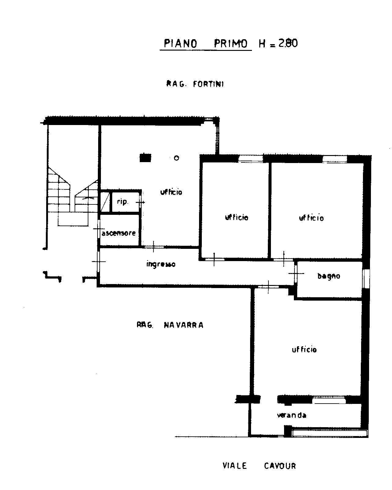 Foto 14 - Appartamento Viale Cavour
 
190, Ferrara - planimetria 1