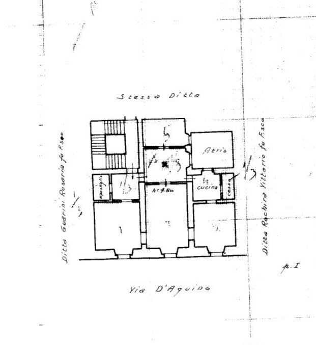 Planimetria piano 1 - Stable - Palace Via SS. Annunziata
 
21/23, Taranto - floor plans 1