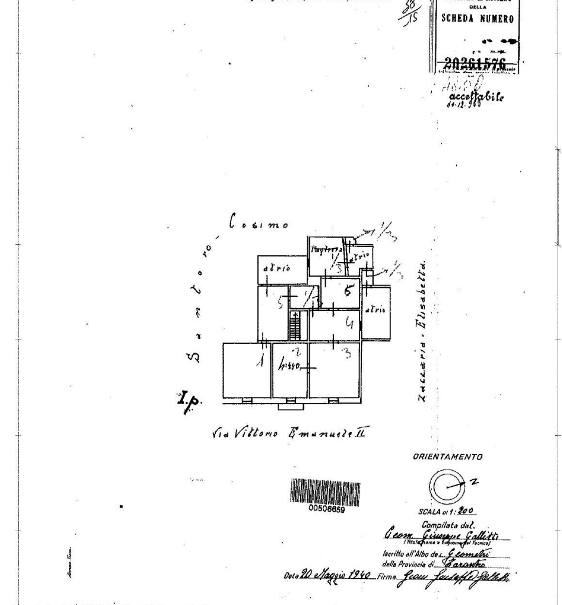 Foto 17 - Appartamento Via Vitt. Emanuele
 
35, San Giorgio Ionico - planimetria 1