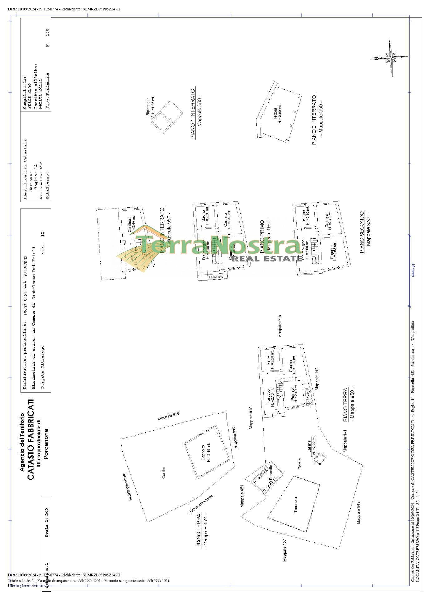 \nFoto 18\n - Casa semi indipendente località oltrerugo
 
15, Castelnovo del Friuli - planimetria 1