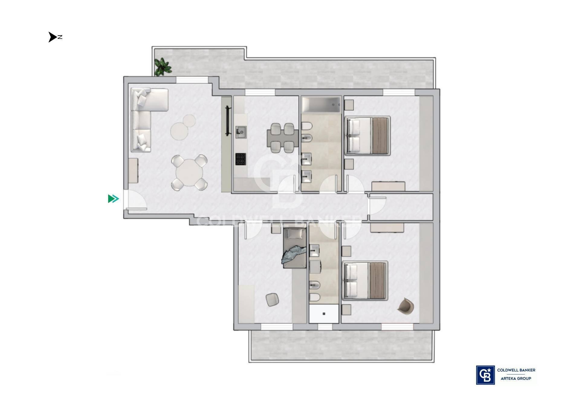 Foto 23 - Appartamento Via Badia, Aci Catena - planimetria 1
