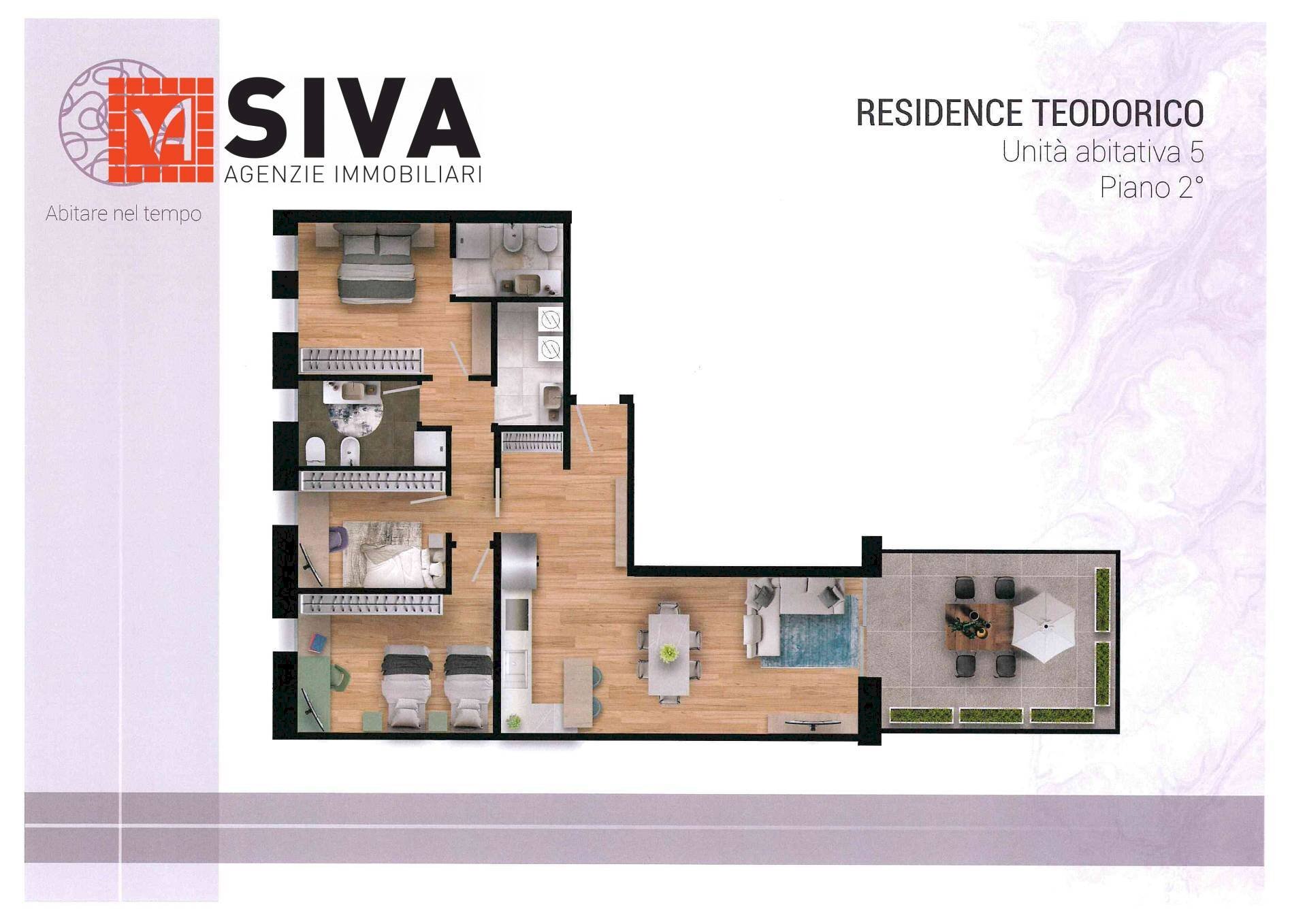 Foto 11 - Appartamento Via Angelo Mariani
 
52, Ravenna - planimetria 1