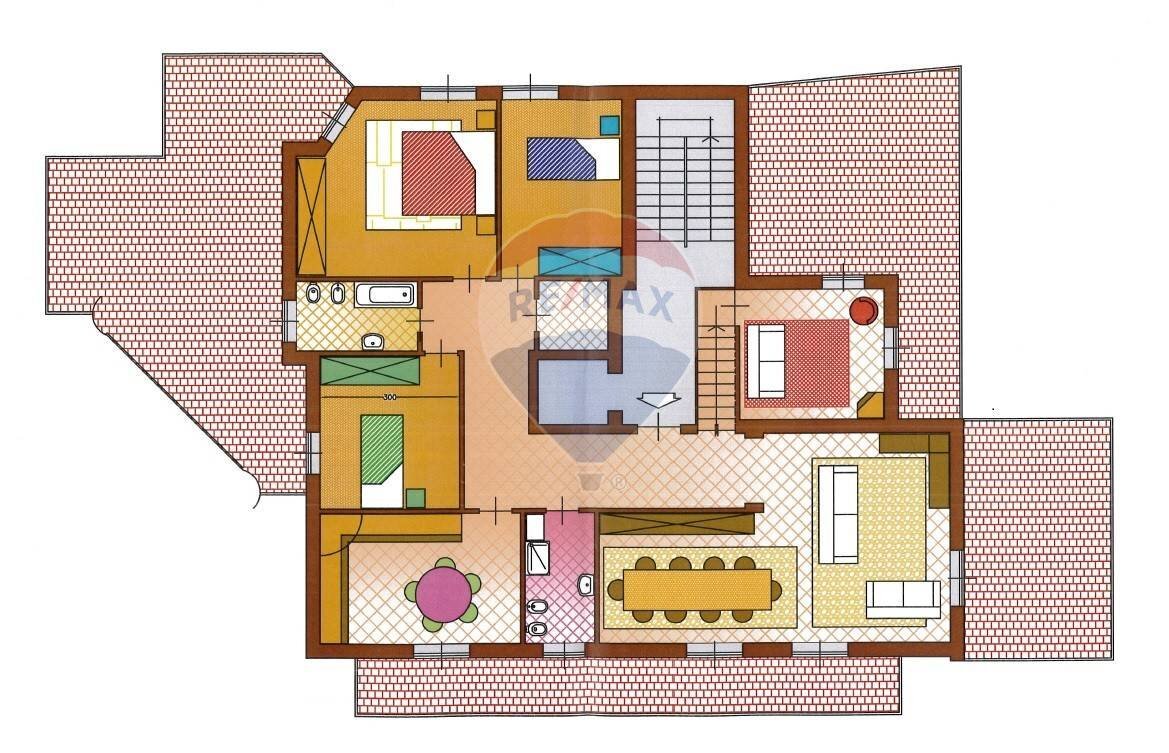 Pianta 2D - Attico dei Mille
 
16, Trezzo sull'Adda - planimetria 1