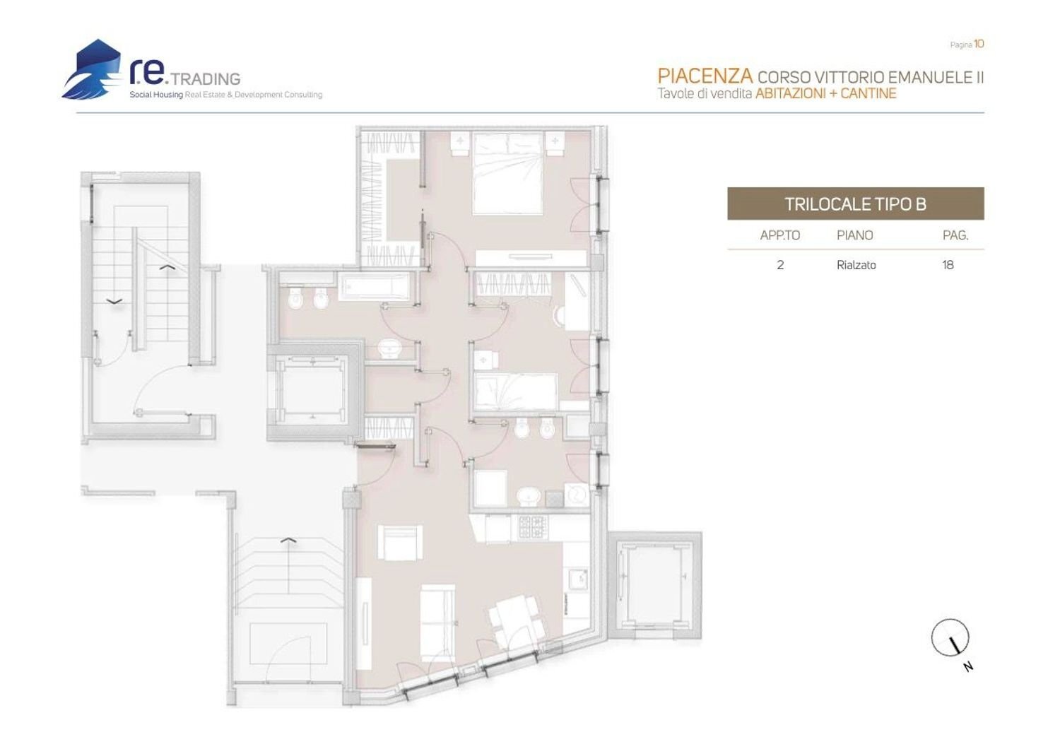 \nplanimetria\n - Appartamento Vittorio Emanuele II
 
167, Piacenza - planimetria 1