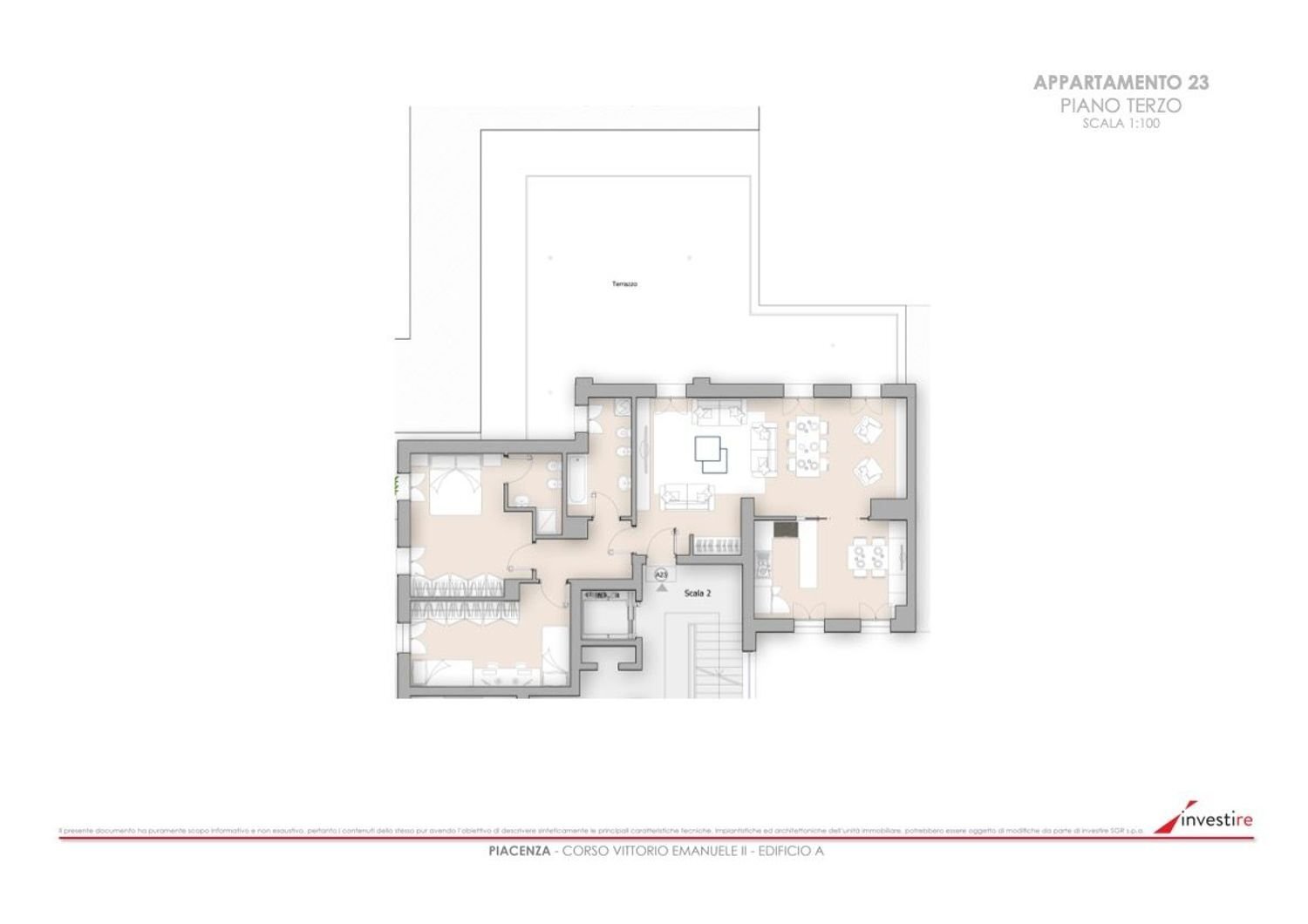 \nplanimetria\n - Apartment Vittorio Emanuele II
 
169, Piacenza - floor plans 1