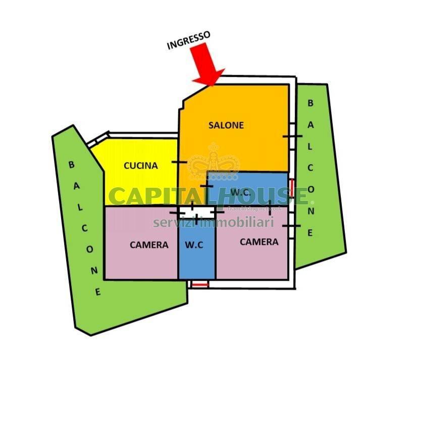 Foto 21 - Attico Via Iadevaia, Caserta - planimetria 1