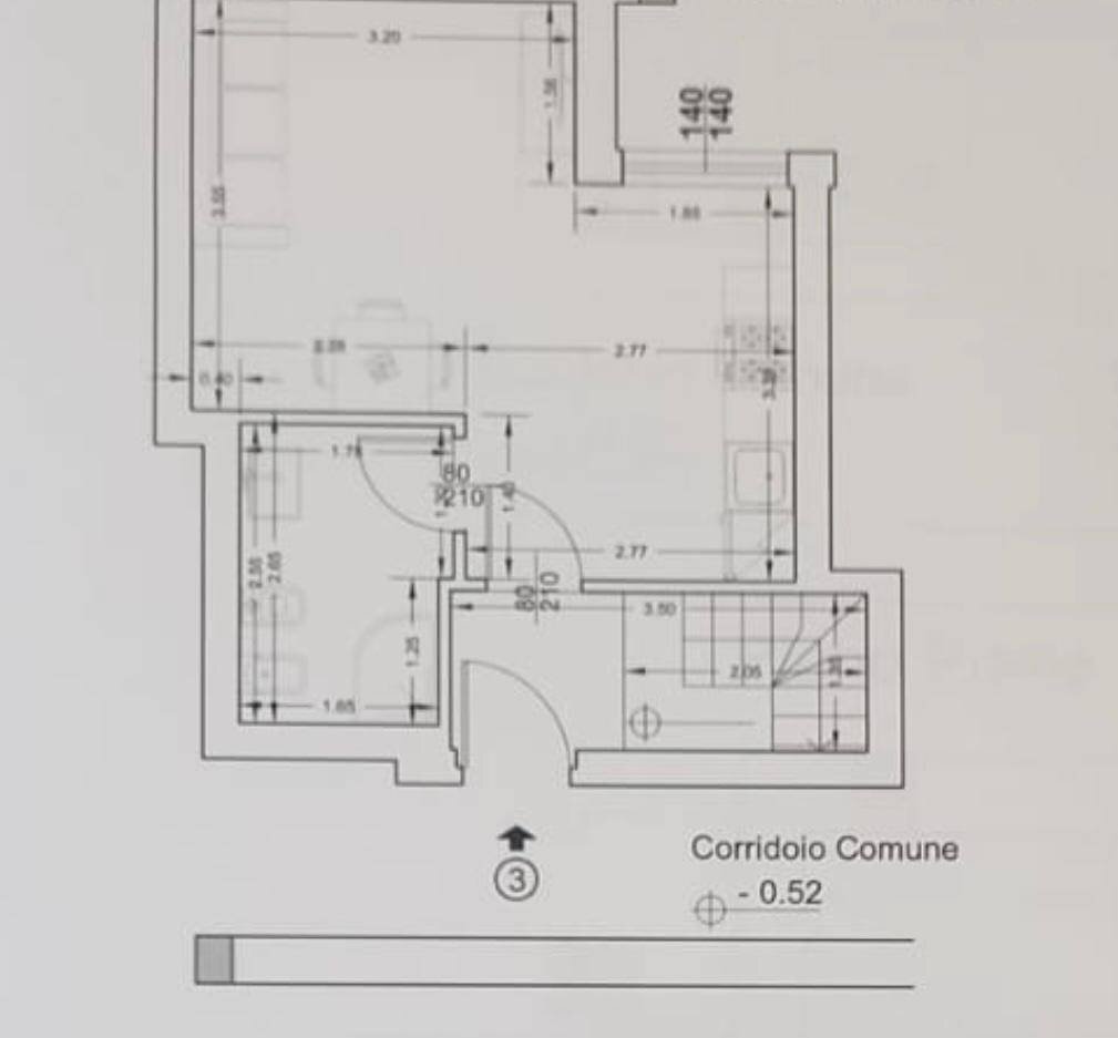 Foto 13 - Trilocale Via Mahatma Gandhi
 
3, Milano - planimetria 1