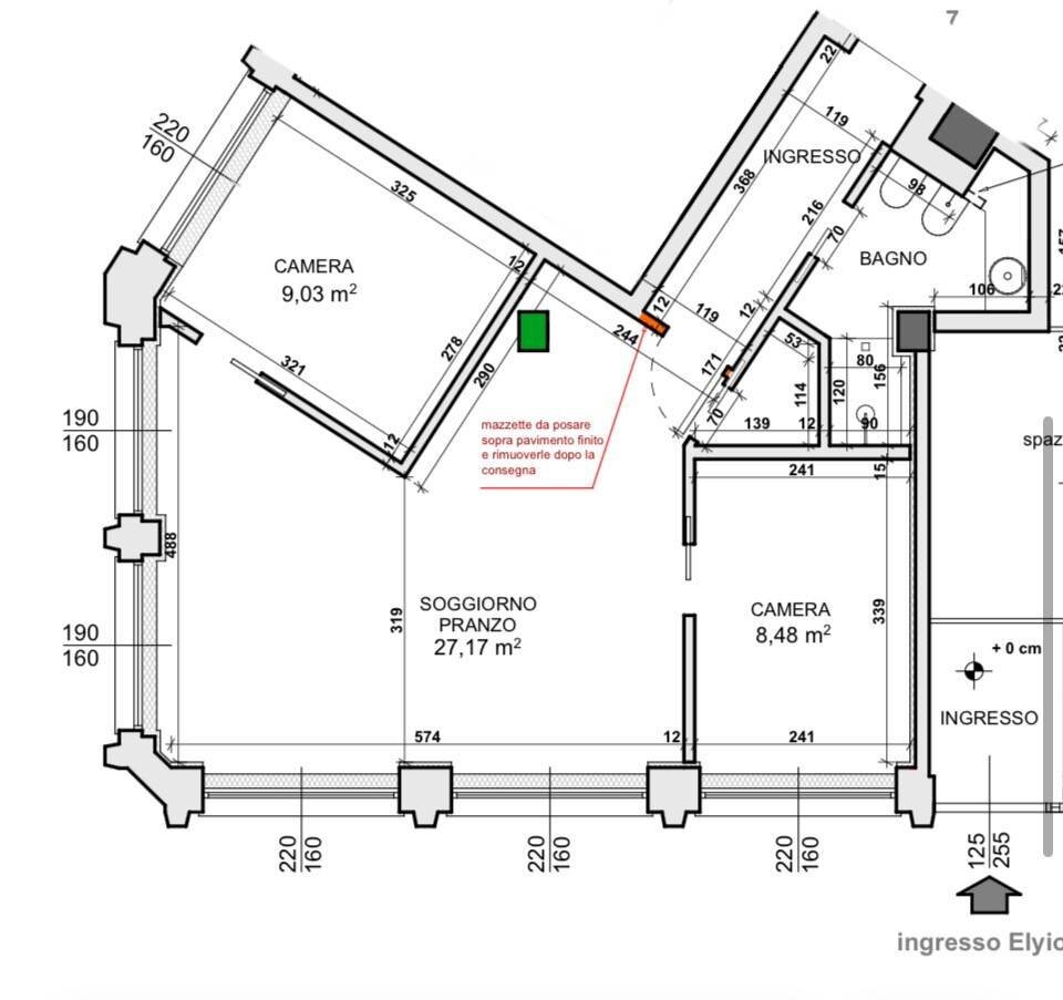 Foto 12 - Trilocale Via Dei Gracchi
 
20, Milano - planimetria 1