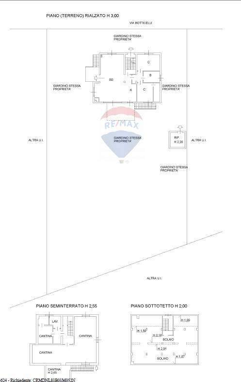 Pianta 2D - Villa VIA SANDRO BOTTICELLI
 
78, Brugherio - planimetria 1