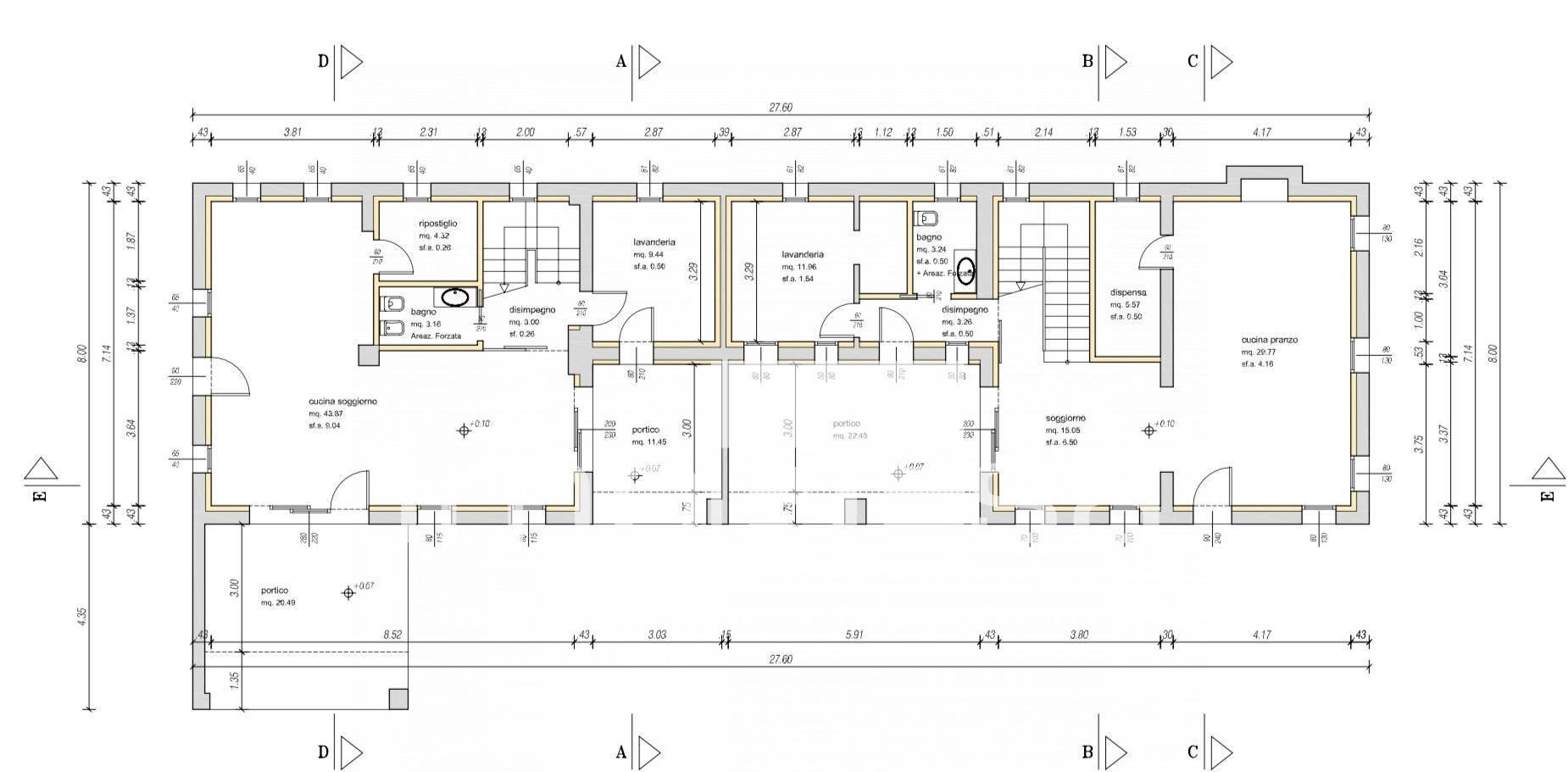 Foto 13 - Semi-detached house Via Volpago Nord
 
38, Ponzano Veneto - floor plans 1