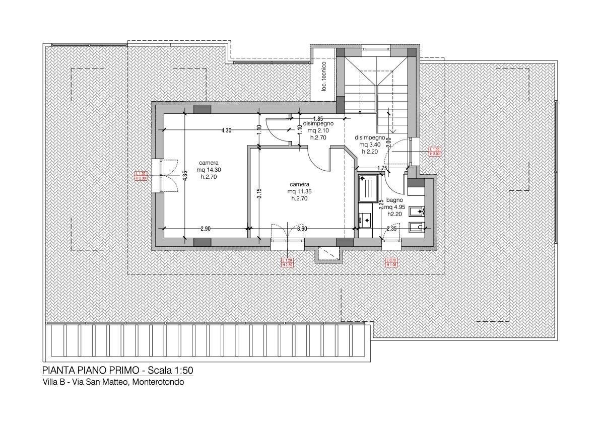 Foto 22 - Villa via San Matteo
 
snc, Monterotondo - planimetria 1
