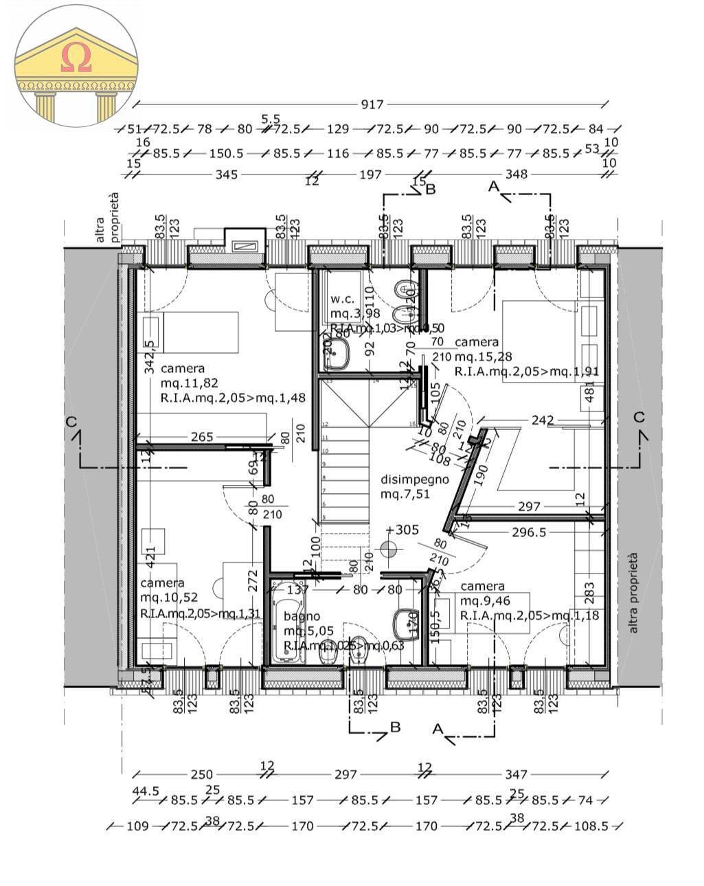 Foto 14 - Casa semi indipendente Ponzano Veneto - planimetria 1