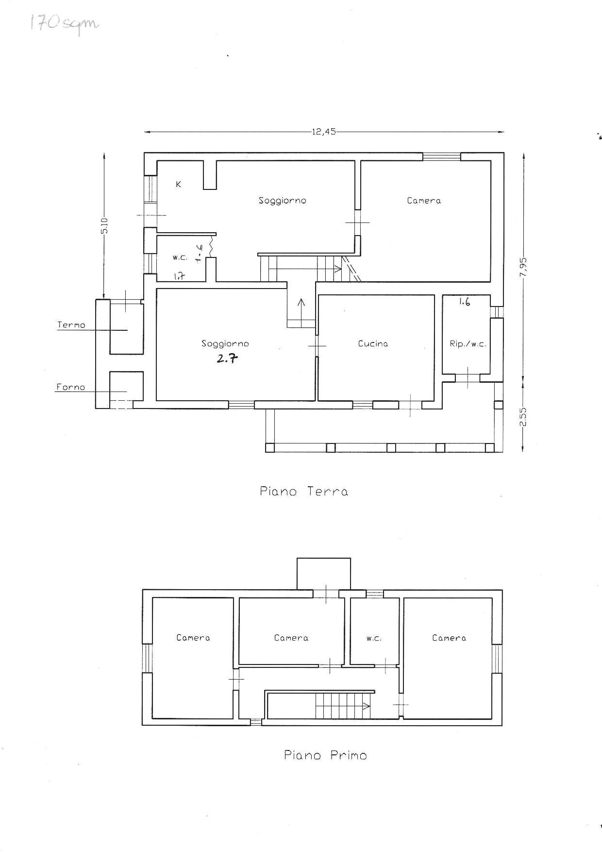 Foto 18 - Rustico le coste, Roccastrada - planimetria 1