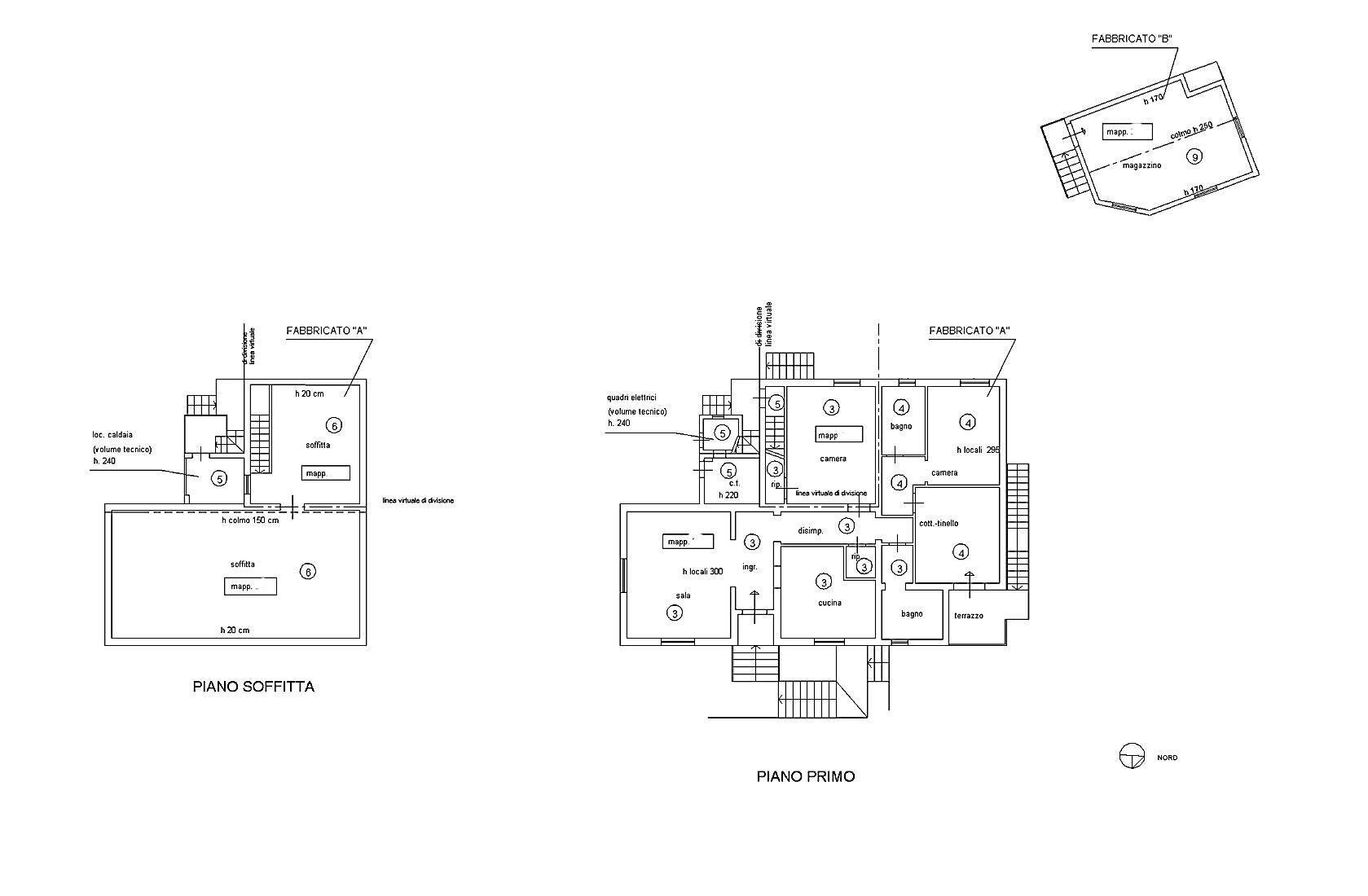 Foto 26 - Villa Via di Fibbialla, Pescia - planimetria 1
