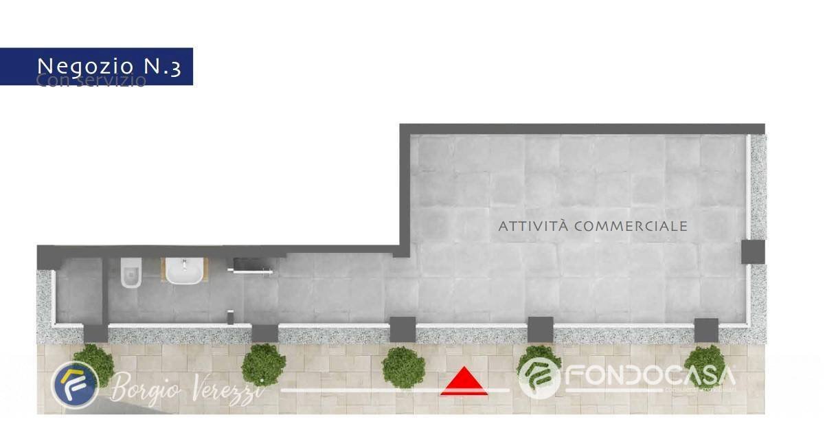 Foto 6 - Attività Commerciale Via Matteotti
 
109, Borgio Verezzi - planimetria 1