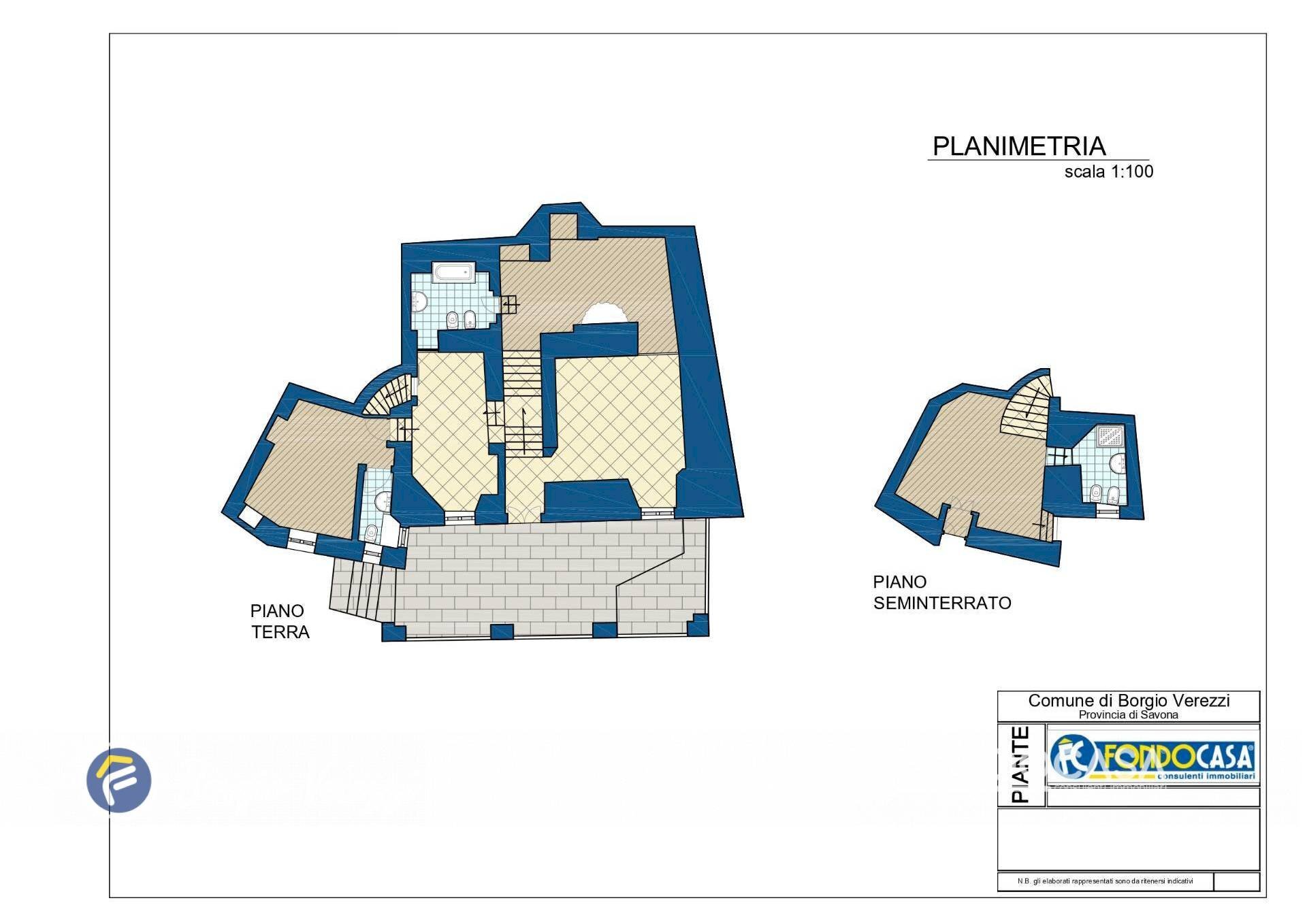 Foto 32 - Four-room apartment Via Municipio, Borgio Verezzi - floor plans 1