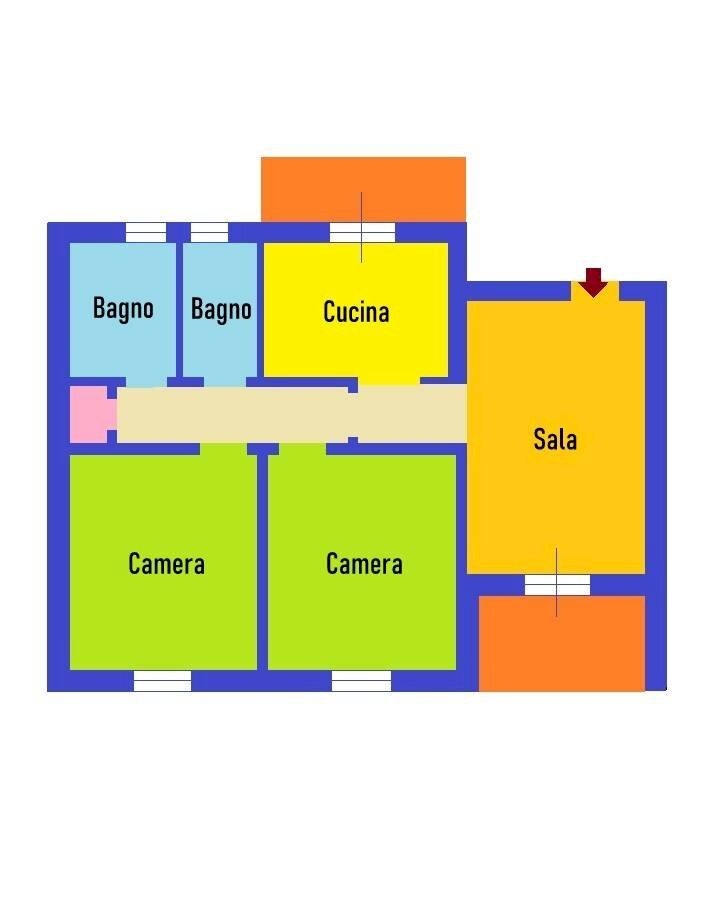 Foto 45 - Appartamento Via Piero Calamandrei, Genova - planimetria 1